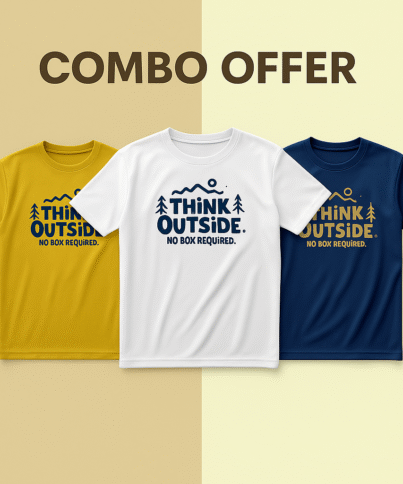 Think Outside - 3 T-Shirt Combo Offer (Limited Edition)