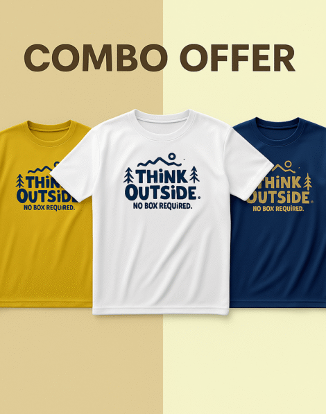Think Outside - 3 T-Shirt Combo Offer (Limited Edition)